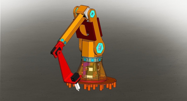 stepper motor arm kit pinshape robot 3d print model - Mito3D