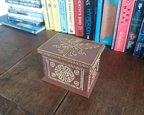 inca style tesouro caixa w fechadura alfinete 3d print model - Mito3D