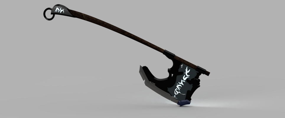concept frost axe pinshape axel 3d print model - Mito3D