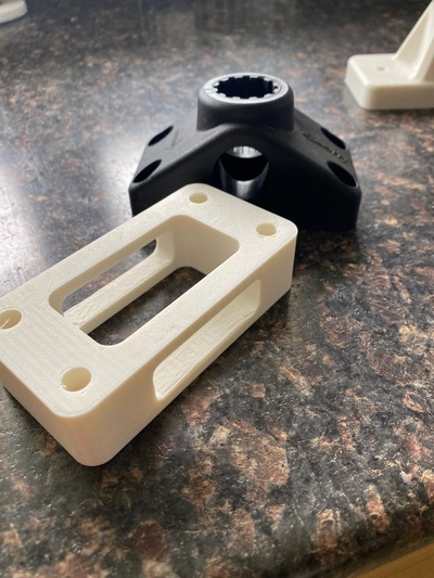 scotty mounting bracket spacer pinshape 3d print model - Mito3D