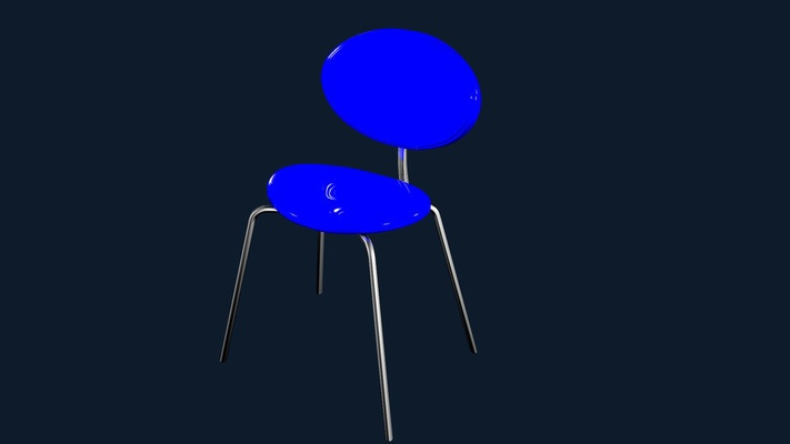 facile chaise 3d modèle obj fichier forme d'épingle chaire 3d print model - Mito3D