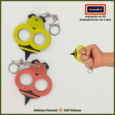 bee wasp defense keychain pinshape 3d print model - Mito3D