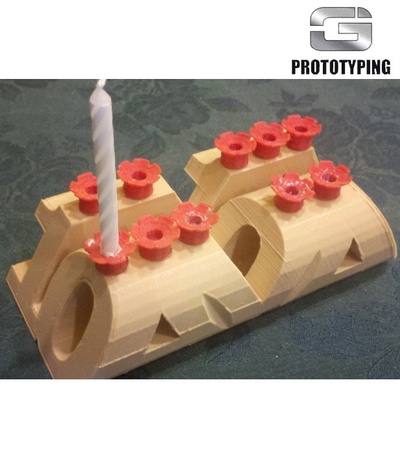 candela fiore hodler forma spillo 3dprinting 3d print model - Mito3D