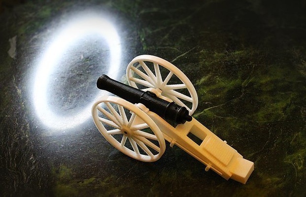 cannon pinshape souvenire 3d print model - Mito3D