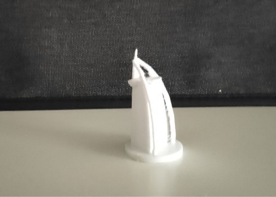 burj al-arab pinshape miniature 3d print model - Mito3D