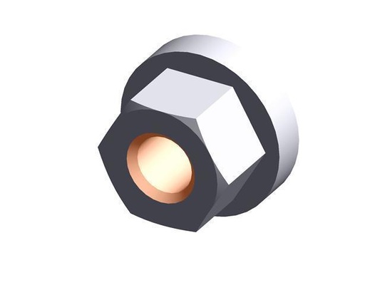 din 6331 steel hexagon nuts flange pinshape 3d print model - Mito3D