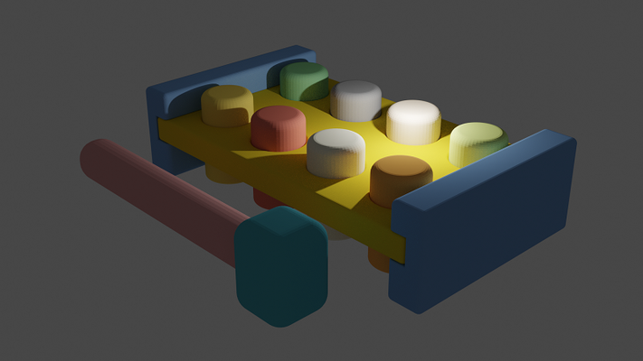 pato tok forme d'épingle vies 3d print model - Mito3D