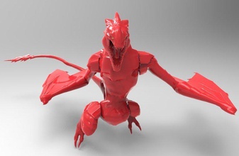 dragon bot pinshape yarışma makertron tasarım 3d print model - Mito3D