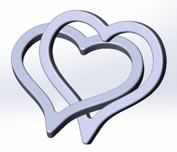 2 corazón pinshape corazones 3d print model - Mito3D