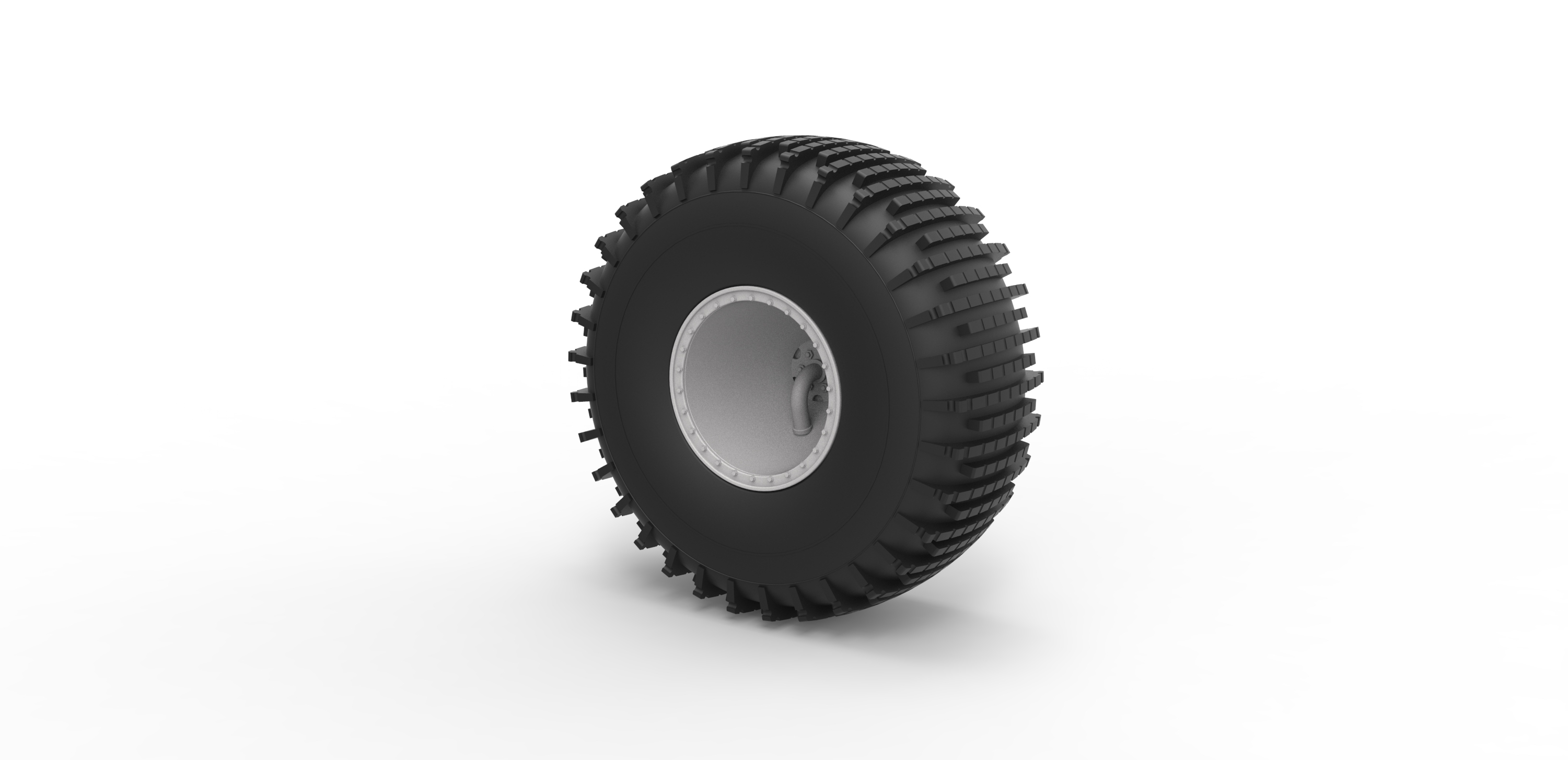 diecast offroad wheel 38 scale 1 20 pinshape 3D print model - Mito3D