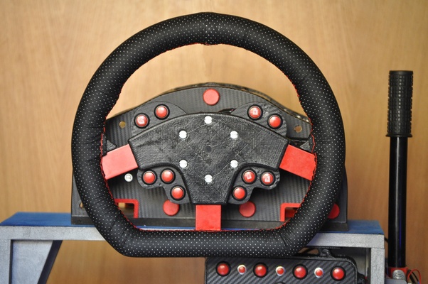 simracing forcefeedback base timone ruota forma spillo 3d print model - Mito3D