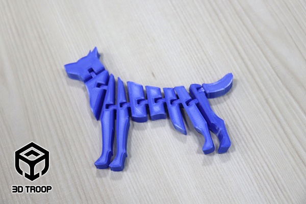 dog flex pinshape 3d print model - Mito3D