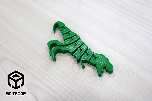 dino esnek iğne şekli 3d print model - Mito3D