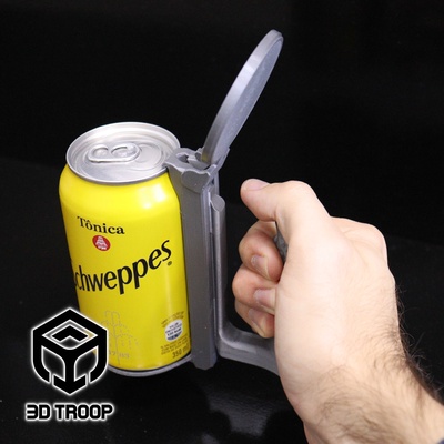 automatic can holder pinshape 3d print model - Mito3D