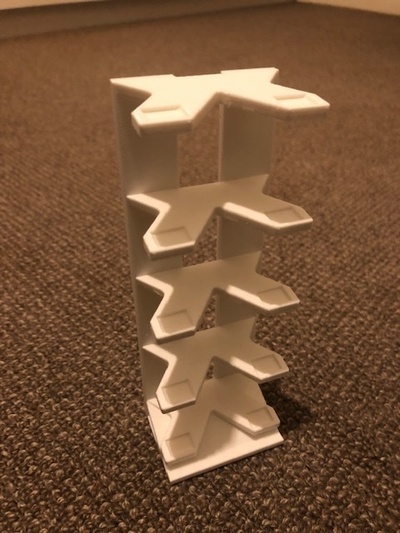 5 car hotwheels stand rack pinshape 3d print model - Mito3D