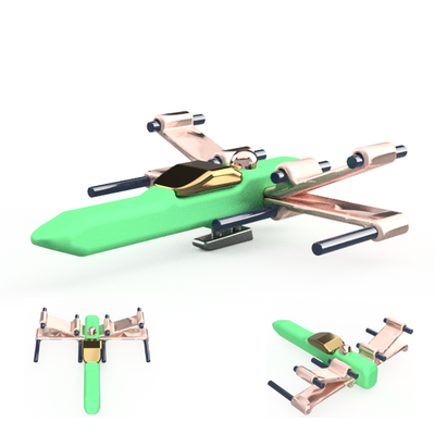 aircraft pinshape airplane 3d print model - Mito3D
