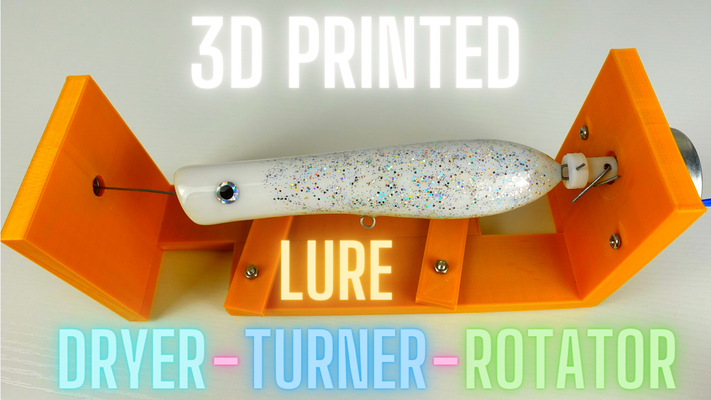 3d impresso atrair torneiro secador rotador alfinete fishing gear 3d print model - Mito3D
