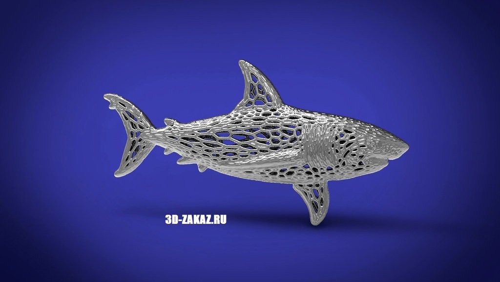 deep water steel style voronoi pinshape 3D print model - Mito3D