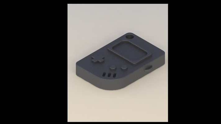 llavero gameboy forma alfiler 3d 3d print model - Mito3D
