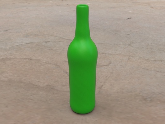 pre hollowed cerveza botella 1 llanura forma alfiler 3d print model - Mito3D