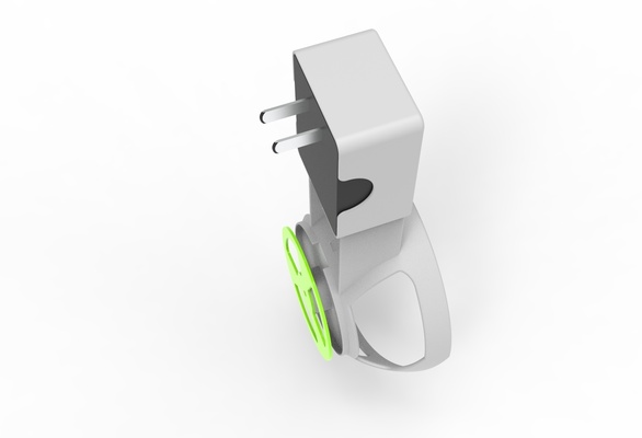 echoe dot wall mount holder pinshape echo 3d print model - Mito3D