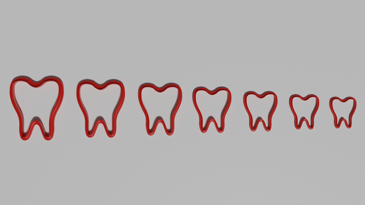 diente cortadores forma alfiler 3d print model - Mito3D