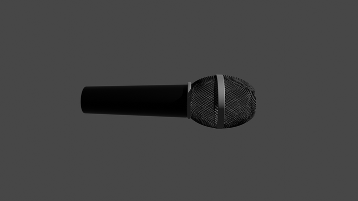microphone pinshape 3d print model - Mito3D