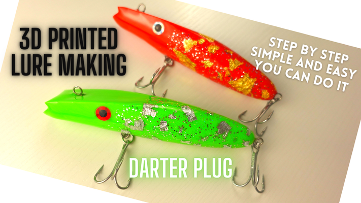 darter stecker angeln locken pinshape fishing gear 3d print model - Mito3D