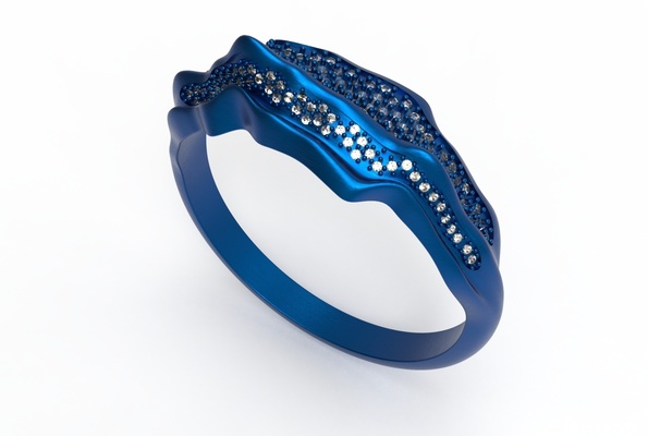 alborz ring pinshape gem 3d print model - Mito3D