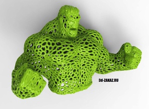 hulk montante voronoi pinshape Diseño 3d 3d print model - Mito3D