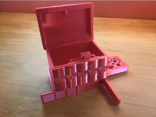 gizli kutu iğne şekli bulmaca 3d print model - Mito3D
