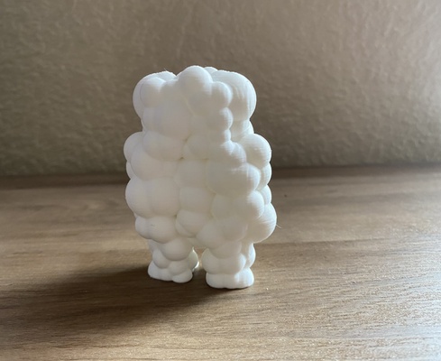 burbuja persona forma alfiler arte 3d print model - Mito3D