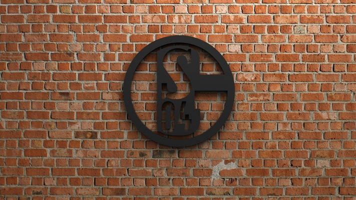 fc schalke 04 logo forma spillo obbiettivo 3d print model - Mito3D