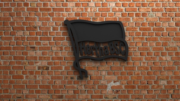 hertha bsc logo pinshape goal 3d print model - Mito3D
