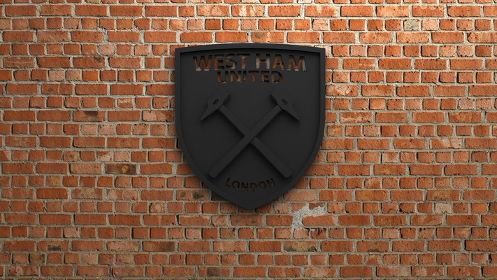 west ham united fc logo pinshape goal 3d print model - Mito3D