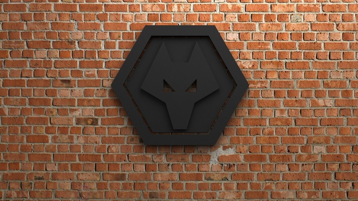 wolverhampton gezginler fc logo iğne şekli hedef 3d print model - Mito3D