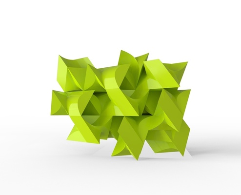 abstract design pinshape 3d print model - Mito3D