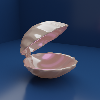 perla conchiglia squillare scatola san valentino regalo 3d stampa modello forma spillo 3d print model - Mito3D