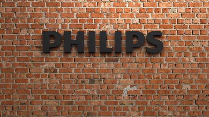 philips logotipo alfinete computador 3d print model - Mito3D
