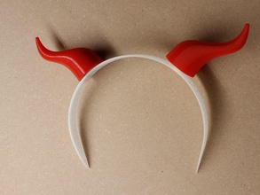 devil horns pinshape zebra-plate printinz devil-horns 3d print model - Mito3D