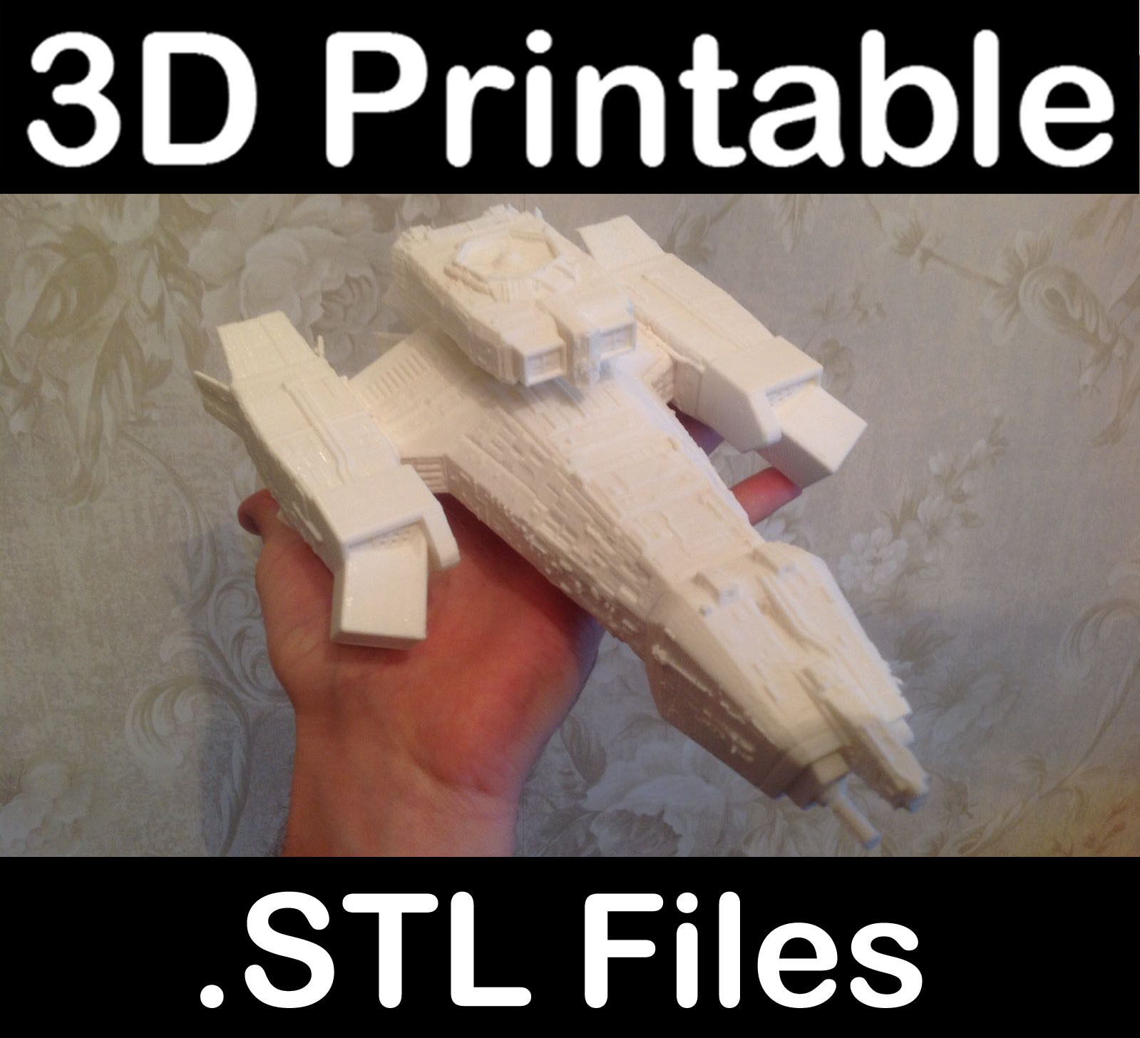 nostromo extraterrestre forme d'épingle alènes 3D print model - Mito3D