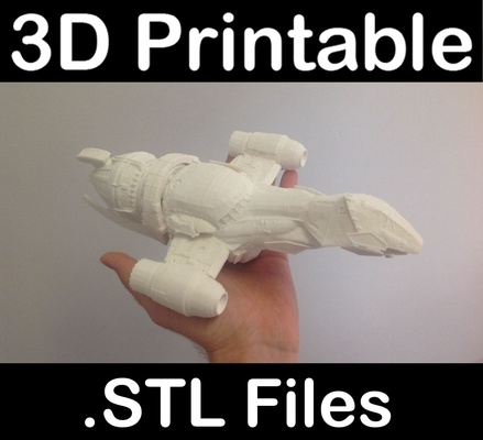 firefly serenity spaceship pinshape 3d print model - Mito3D