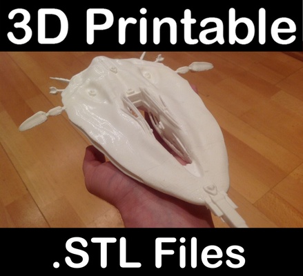 stargate atlantis fantasma colmena forma alfiler 3d print model - Mito3D