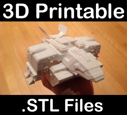 nave estelar soldados dropship alfinete 3d print model - Mito3D