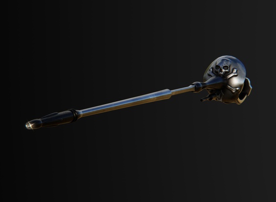 capitano harlock laser pistola stocco forma spillo 3d print model - Mito3D