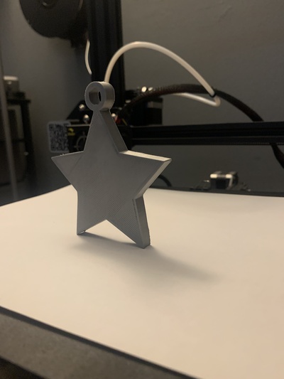 star pendent pinshape toys 3d print model - Mito3D