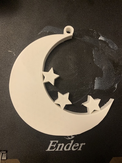 lunas estrellas forma alfiler juguete 3d print model - Mito3D