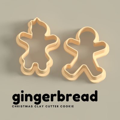 clay cutter cookies christmas gingerbread pinshape 3d print model - Mito3D
