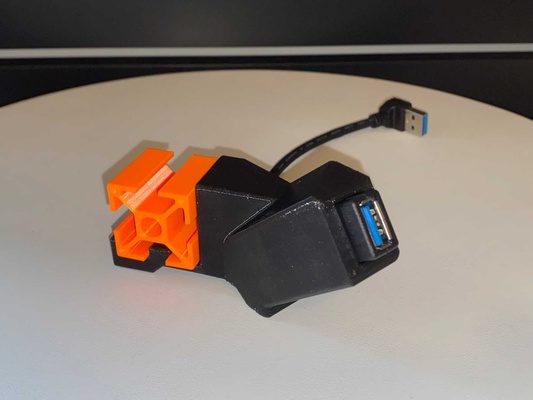 prusa mini usb uzantı kulp destek iğne şekli prusa 3d print model - Mito3D