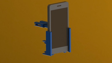 supporto universale telefoni pinshape telefono titolare iphone auto 3d print model - Mito3D